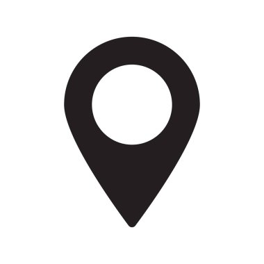 Haritalar PIN. Konumu harita simgesi. Konumu PIN. PIN simge vektör.