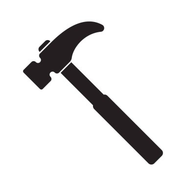 Çekiç simgesi, çekiç simgesi, vektör izole simgesi.