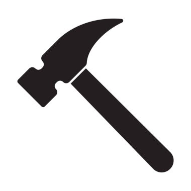 Çekiç simgesi, çekiç simgesi, vektör izole simgesi.