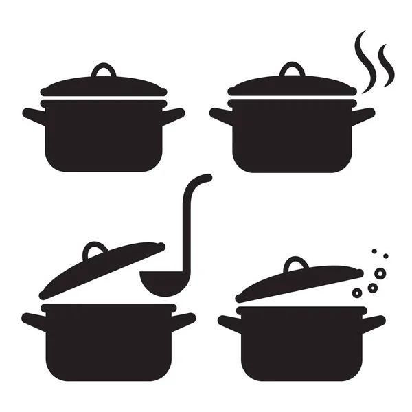 Icône Pot Illustration Vectorielle Isolée — Image vectorielle