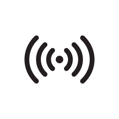 Sinyal vektör simgesi, wi-fi simgesi yalıtılmış