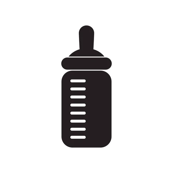 Μωρό Σίτιση Μπουκάλι Διάνυσμα Επίπεδη Εικονίδιο — Διανυσματικό Αρχείο