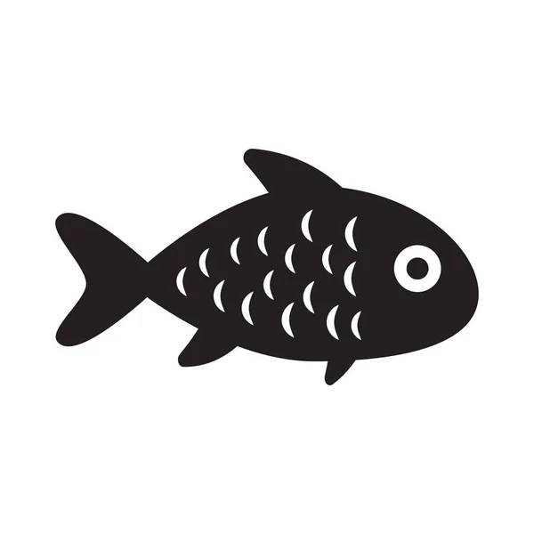 Fisk Ikon Isolerad Vektor Symbol — Stock vektor