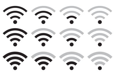 Wifi simgesi. Internet vektör simgesi.