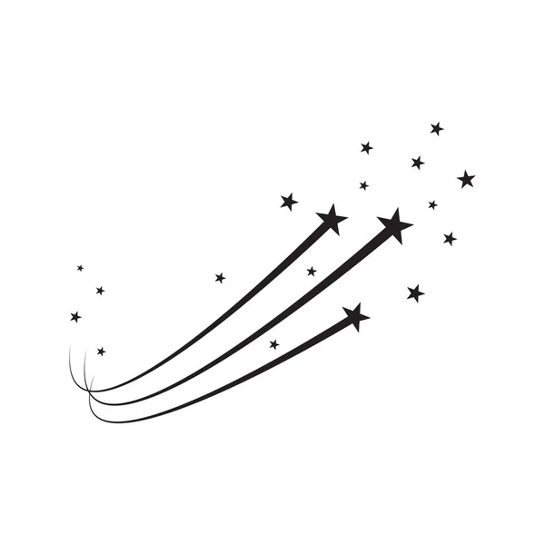 Abstrato Vetor Estelar Queda Estrelas Cadentes Abstratas Meteoróide Asteróide Com —  Vetores de Stock