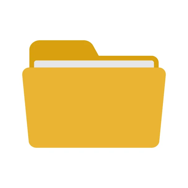 Open Folder Icon Folder Documents White Background Vector — Stock Vector