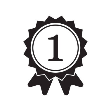 Birincilik kazanan simgesi, madalya ikonu, altın kazanan ödül, başarı sembolü kazanmak.