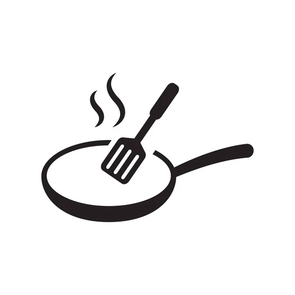 Frying Pan Vector Icon Isolated — Stock Vector