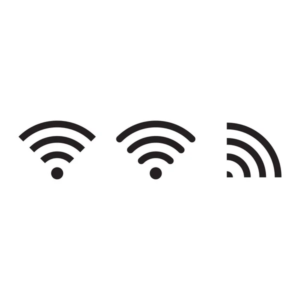 ワイヤレスと Wifi アイコンまたは アイコン サインとリモート インターネット アクセス ポッド キャスト ベクトル記号 — ストックベクタ