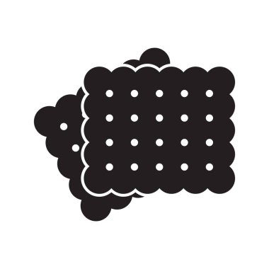 Bisküvi Simgesi, Tatlı Kurabiye ikonu. Kurabiye ikonu. Fırın simgesi.