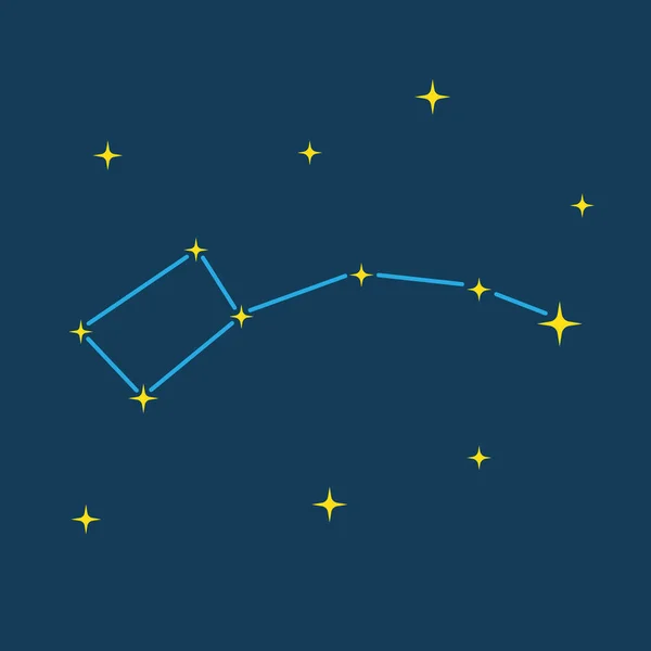 Ursa Major Constellation Vector Illustration — стоковий вектор