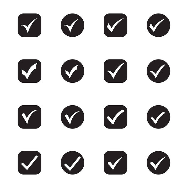 Флажок "Значки" и векторная иллюстрация кругов
