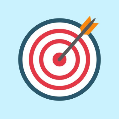 Hedef ok simgesi, hedef göz veya dart tahtası simgesi