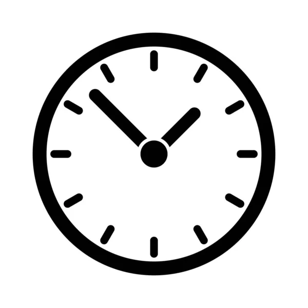 Icono Del Reloj Vector Icono Tiempo — Vector de stock