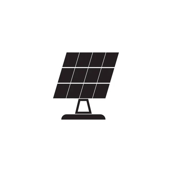Sonnenkollektoren Icon Vektor Isoliert Solarmodul — Stockvektor