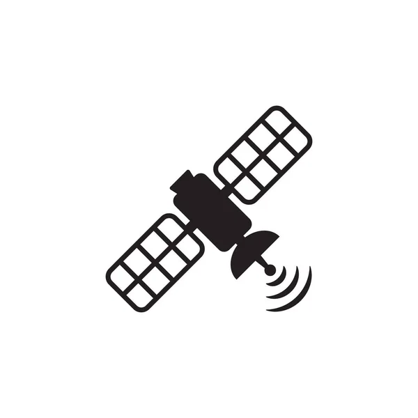 Satelliet Icoon Ruimte Satelliet Symbool Geïsoleerd — Stockvector