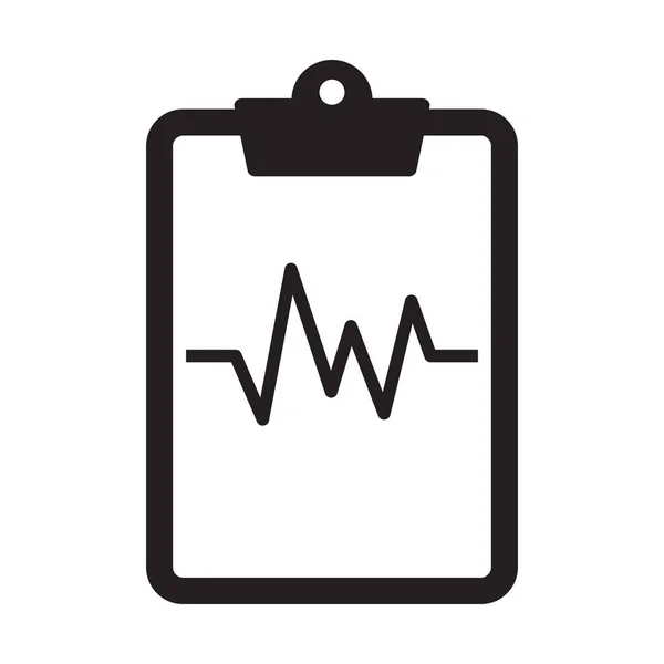 Lifeline Batimentos Cardíacos Ícone Vetor Área Transferência Ilustração Elemento Simples — Vetor de Stock