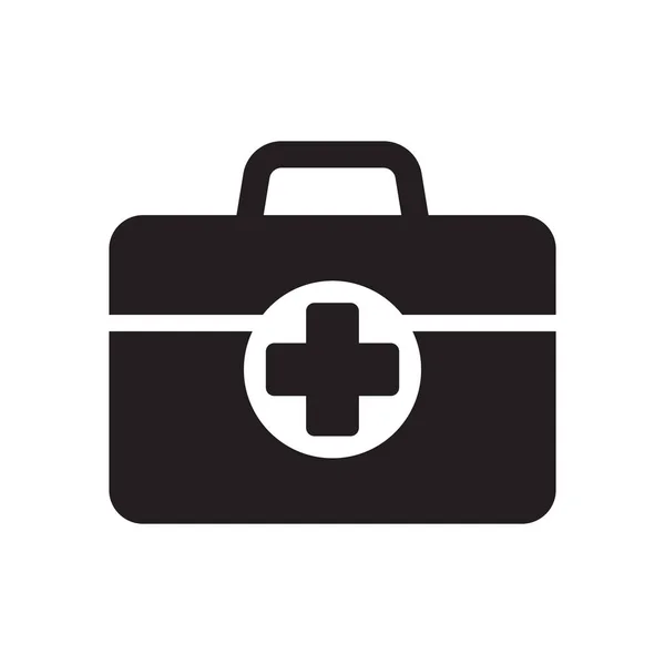 First Aid Box Icon Medical Briefcase Icon Vector Isolated — Stock Vector