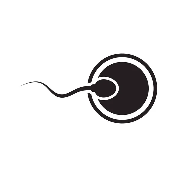 Symbol Für Die Befruchtung Von Eizellen — Stockvektor