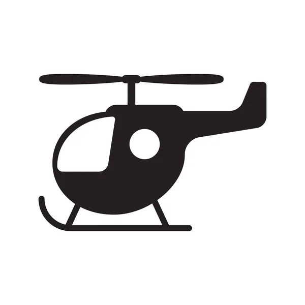Rajzfilm Játék Helikopter Vektor Ikon — Stock Vector