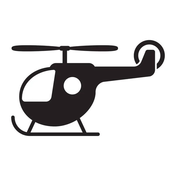 Cartoon Speelgoed Helikopter Vector Pictogram — Stockvector