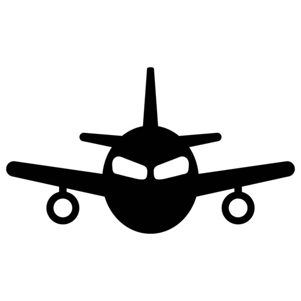 Icono Avión Icono Avión Dibujos Animados Imagen Aislada Vector Para — Vector de stock