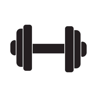 Kettlebell simgesi beyaz arkaplanda izole edildi