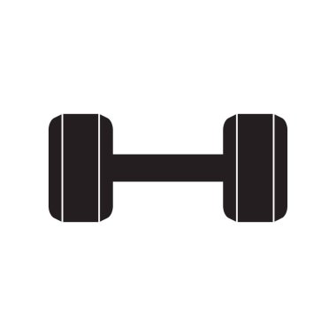Kettlebell simgesi beyaz arkaplanda izole edildi
