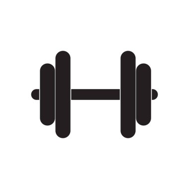 Kettlebell simgesi beyaz arkaplanda izole edildi