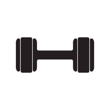 Kettlebell simgesi beyaz arkaplanda izole edildi