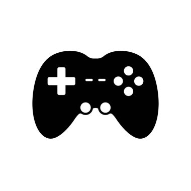 Oyun denetleyici simgesi, joystick simgesi vektörü izole edildi