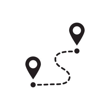 Yönlendirme simgesi, vektör izole çizimi.