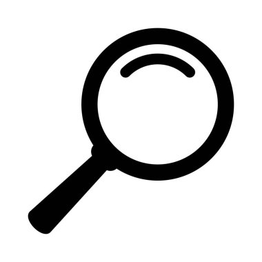 Büyüteç simgesi. Loupe simgesi, arama simgesi.