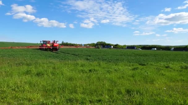Dauborn Německo Května 2019 Zemědělci Pracující Poli Zemědělská Oblast — Stock video