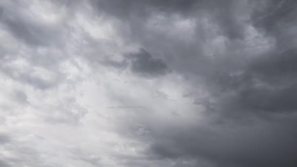 Time Lapse Rainstorm Clouds Dusk — Stock Video