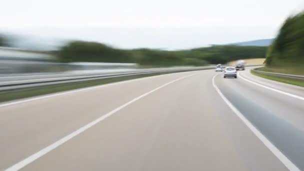 Idstein August 2019 Dichter Verkehr Auf Der Zwischen Bad Camberg — Stockvideo