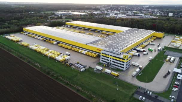 Obertshausen Almanya Ekim 2019 Almanya Nın Obertshausen Kentindeki Deutsche Post — Stok video