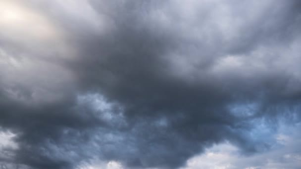 Zeitraffer Der Wolken Tiefansicht — Stockvideo