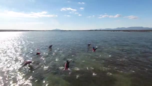 Flyger Över Pueblo Mascarat Span Drönaren Erbjuder Fantastisk Utsikt Över — Stockvideo