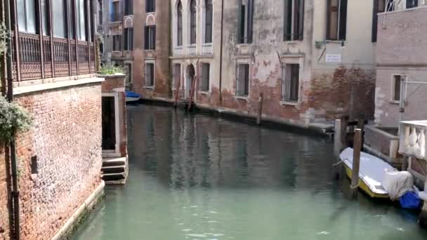 Caminhe Pelas Ruas Cidade Antiga Veneza Itália Veneza Itália Setembro — Vídeo de Stock