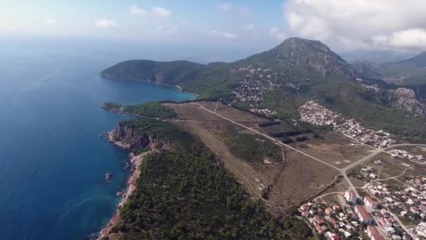 Cidade Sutomore Fortaleza Hay Nehay Altura Voo Pássaro Drone Voa — Vídeo de Stock