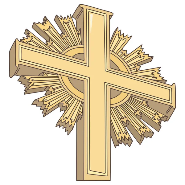 Holy Cross Symbol Christianity Liturgical Feast Exaltation Holy Cross Vector Vector Graphics