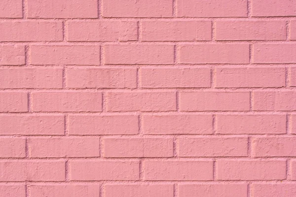 Fondo plano de pared de ladrillo rosa — Foto de Stock