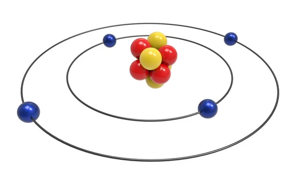 Bohr Modell Des Berylliumatoms Mit Proton Neutron Und Elektron Wissenschaft — Stockfoto