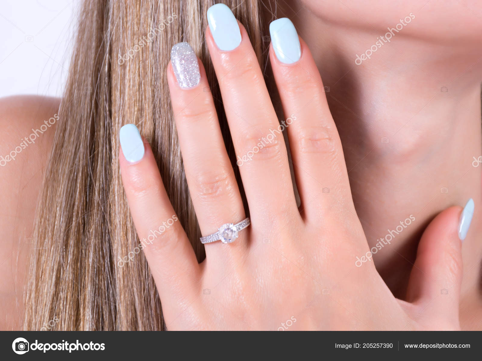 Premium Photo | Gentle female hands of the bride with a gold wedding ring  on the ring finger