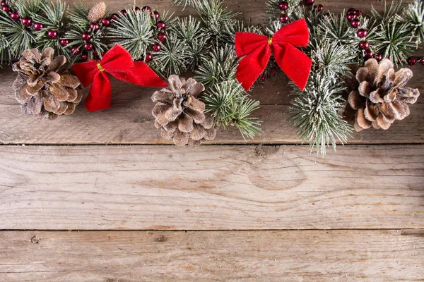 Navidad Año Nuevo Fondo Vacaciones Con Abeto Cono Pino Con — Foto de Stock