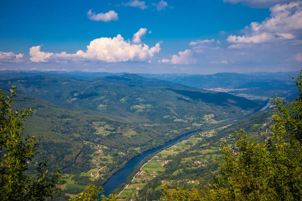 Landscape View Tara Mountain Serbia Europe Drina River Beautiful Landscape — Stock Photo, Image