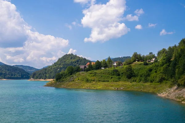 Beautiful Zaovine Lake Tara National Park Serbia Europe Beautiful Landscape — Stock Photo, Image