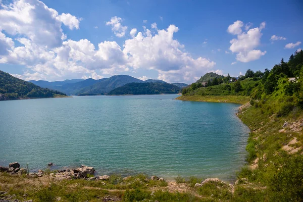 Zaovine Lake Tara National Park Serbia Europe Beautiful Landscape Dramatic — Stock Photo, Image