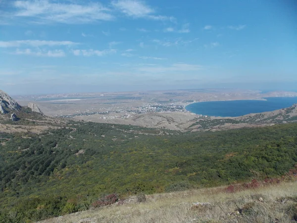 Vista Bahía Cabo Desde Ladera Montaña —  Fotos de Stock